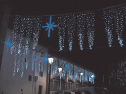 Luminarie a led blu